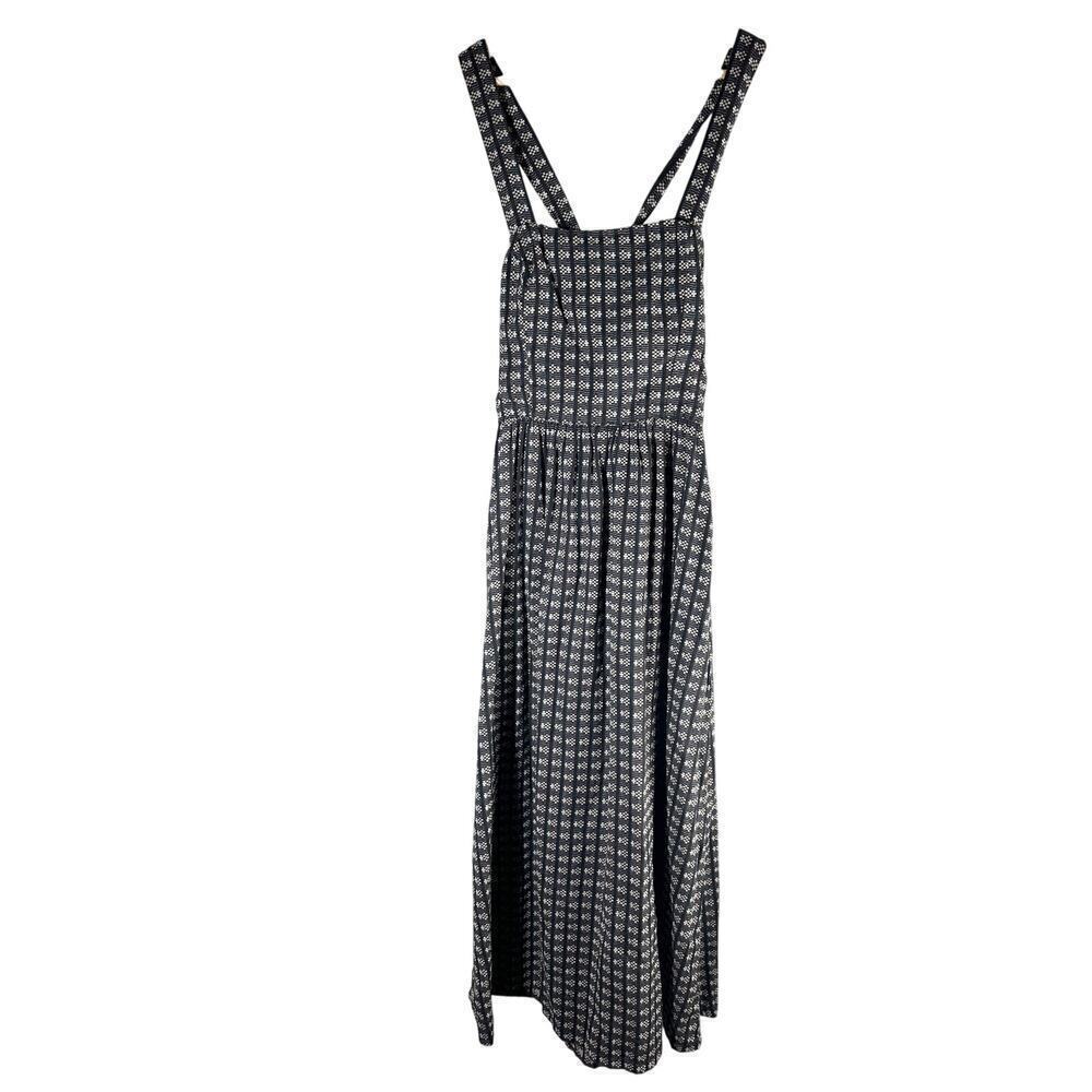 Ace & Jig Apron Style Cross Adjustable Back Midi Dress Size XS